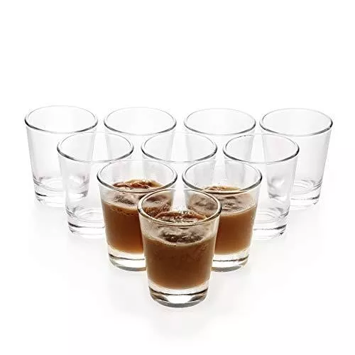 1-5-oz-shot-glasses-sets-with-heavy-base-clear-shot-glass-10-pack 1.5 oz Shot Glasses Sets with Heavy Base, Clear Shot Glass (10 Pack)