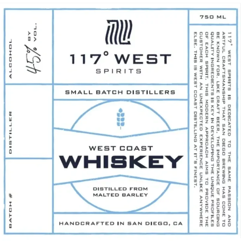 117-west-spirits-west-coast-whiskey-750-ml 117 West Spirits West Coast Whiskey (750 ml)