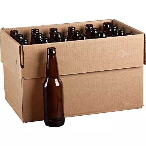 12-oz-crown-cap-amber-longneck-bottles-pack-24 12 oz. Crown Cap Amber Longneck Bottles (Pack of 24)