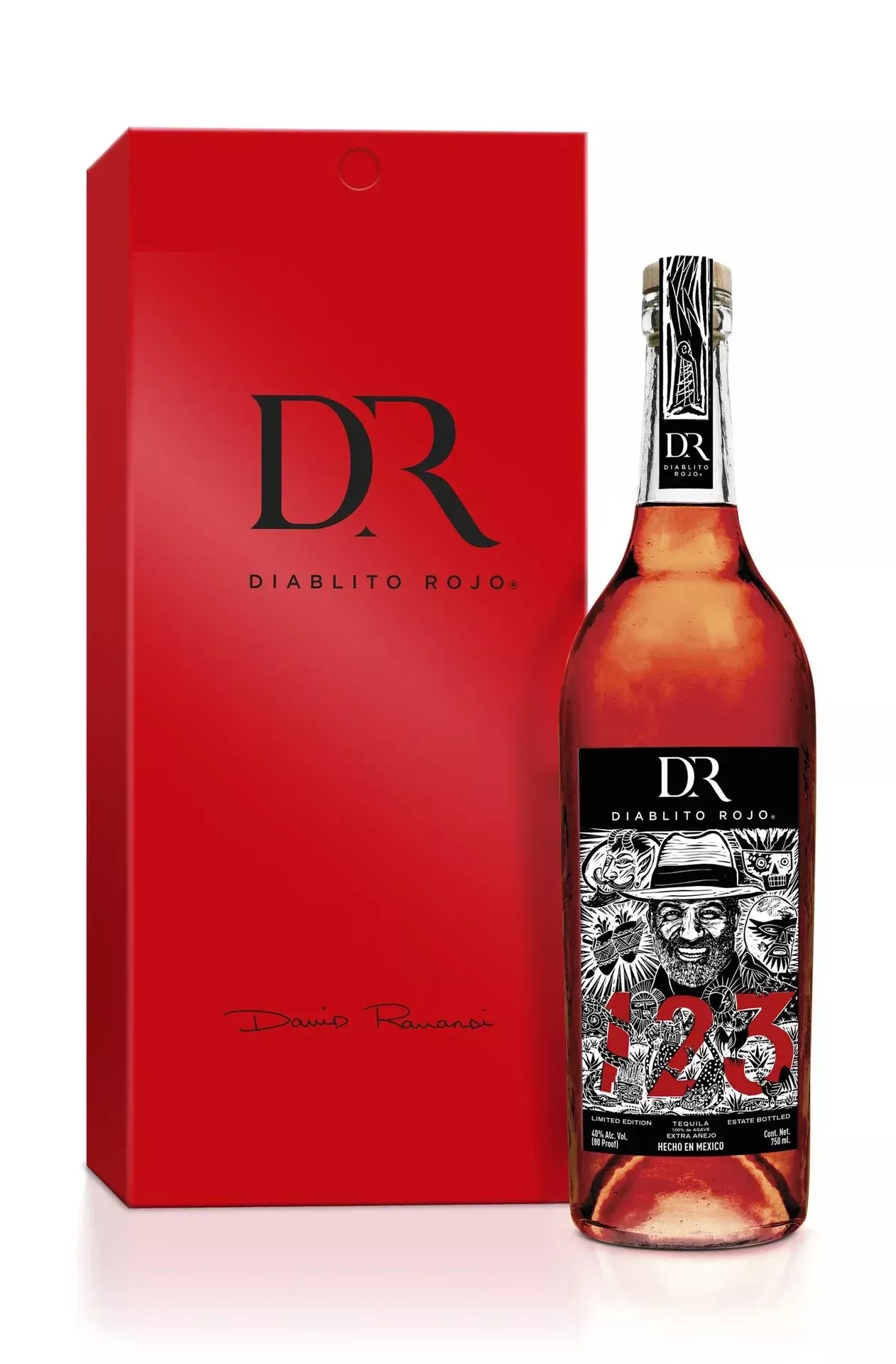 123-tequila-extra-anejo-limited-diablito-rojo-edition-750ml 123 TEQUILA EXTRA ANEJO LIMITED DIABLITO ROJO EDITION 750ML