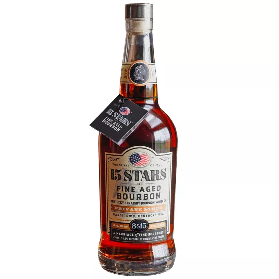 15-stars-private-stock-8-15-year-blended-bourbon-whiskey-750ml 15 Stars Private Stock 8 & 15 Year Blended Bourbon Whiskey 750ml