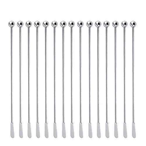15pcs-stainless-steel-coffee-beverage-stirrers-stir-cocktail-drink-swizzle-stick 15Pcs Stainless Steel Coffee Beverage Stirrers Stir Cocktail Drink Swizzle Stick with Small Rectangular Paddles …