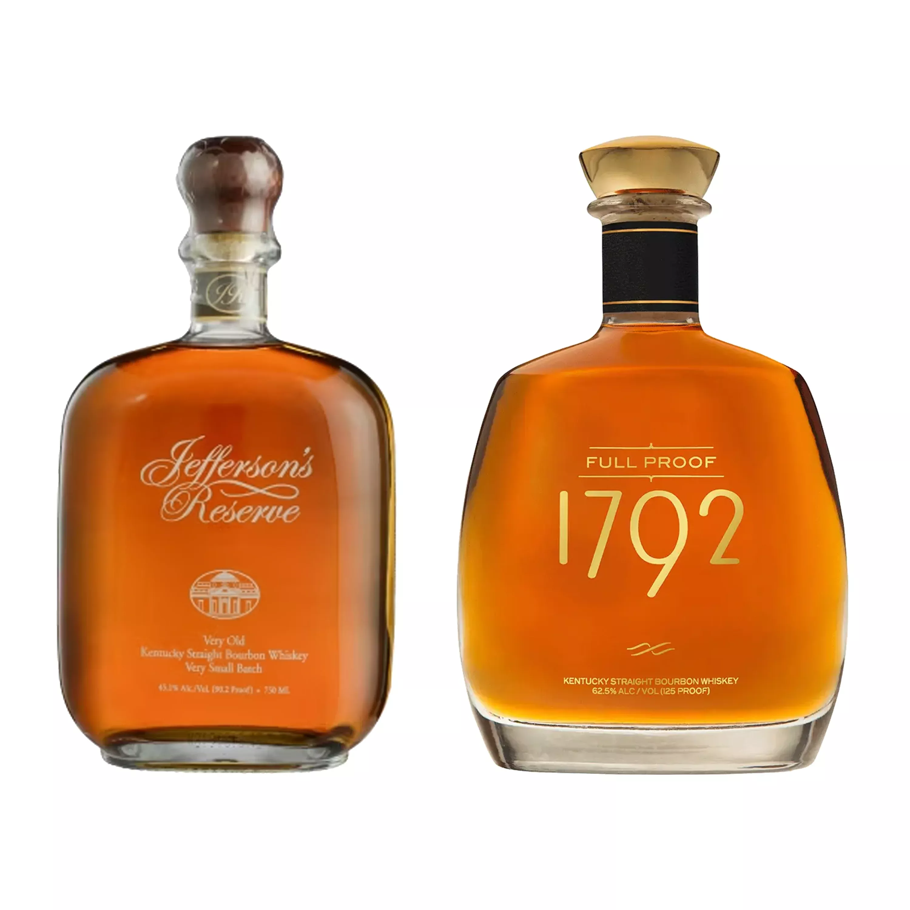 1792 Straight Bourbon Full Proof & Jefferson's Straight Bourbon Reserve Bundle