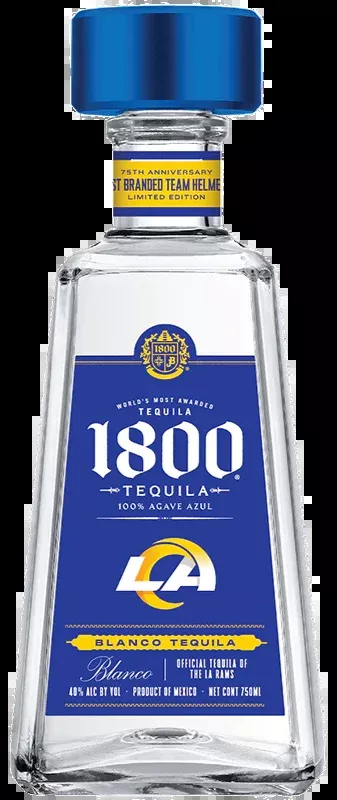 1800-tequila-silver-official-rams-bottle-750ml 1800 TEQUILA SILVER OFFICIAL RAMS BOTTLE 750ML