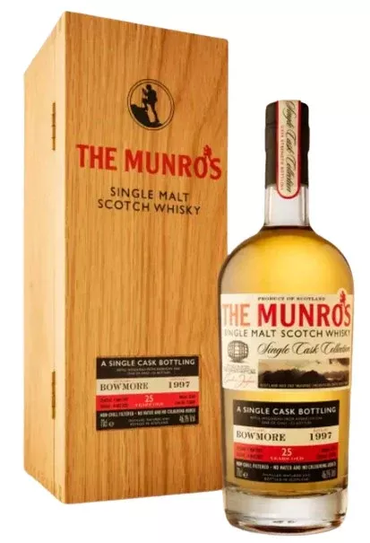 1997-munro-s-bowmore-25-year-old-single-malt-scotch-whisky-700ml 1997 Munro's Bowmore 25 Year Old Single Malt Scotch Whisky 700ml