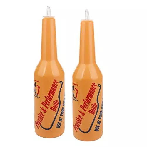 2-pack-flair-bartender-practice-performance-bottle-3-inch-x-11-1-5-inch-orange (2 Pack) Flair Bartender Practice & Performance Bottle, 3 inch x 11-1/5 inch - Orange