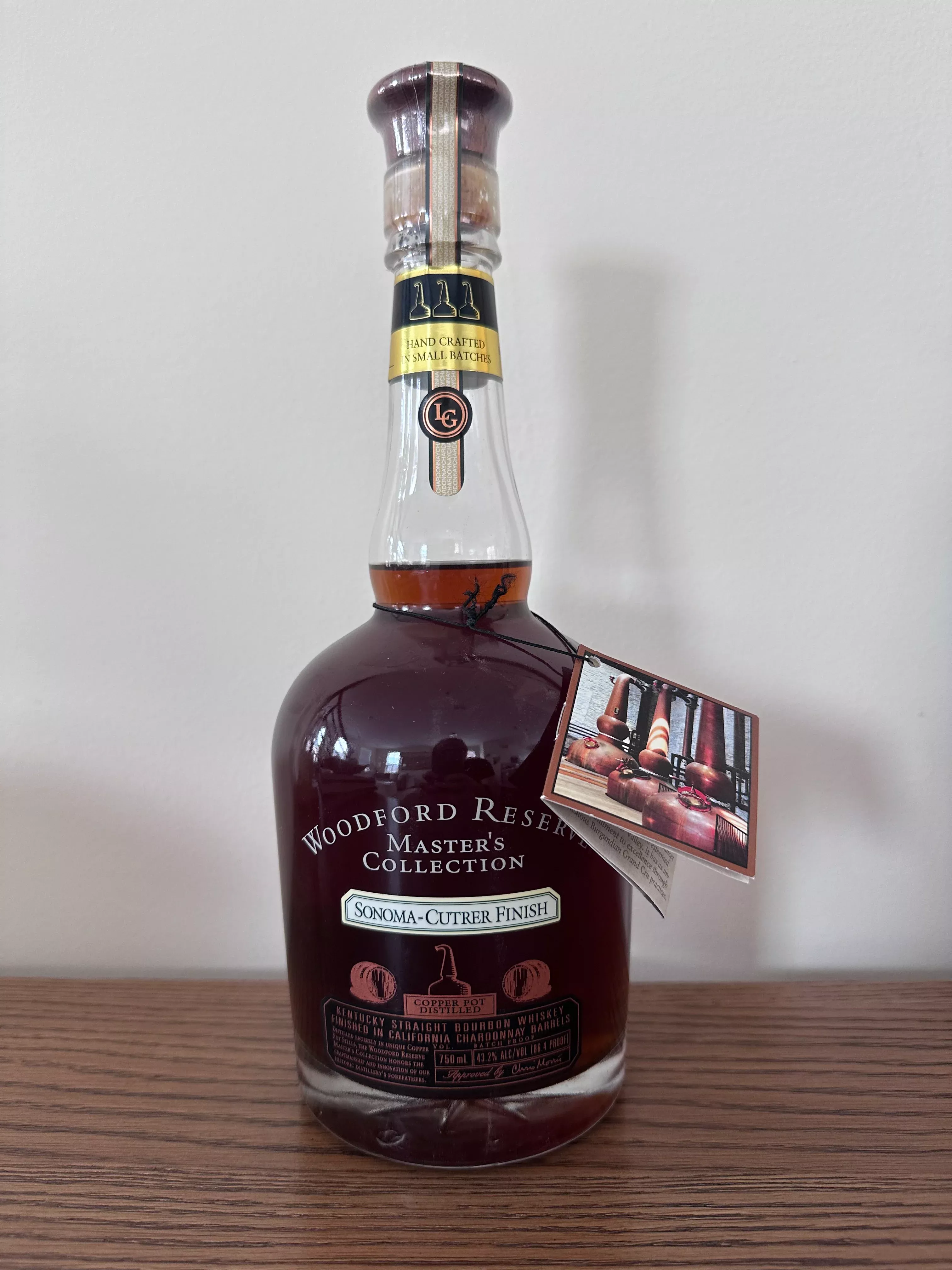 2007-woodford-reserve-master-s-collection-sonoma-cutrer-chardonnay-barrel-finish 2007 Woodford Reserve Master's Collection Sonoma Cutrer Chardonnay Barrel Finish Kentucky Straight Bourbon Whiskey 750ml