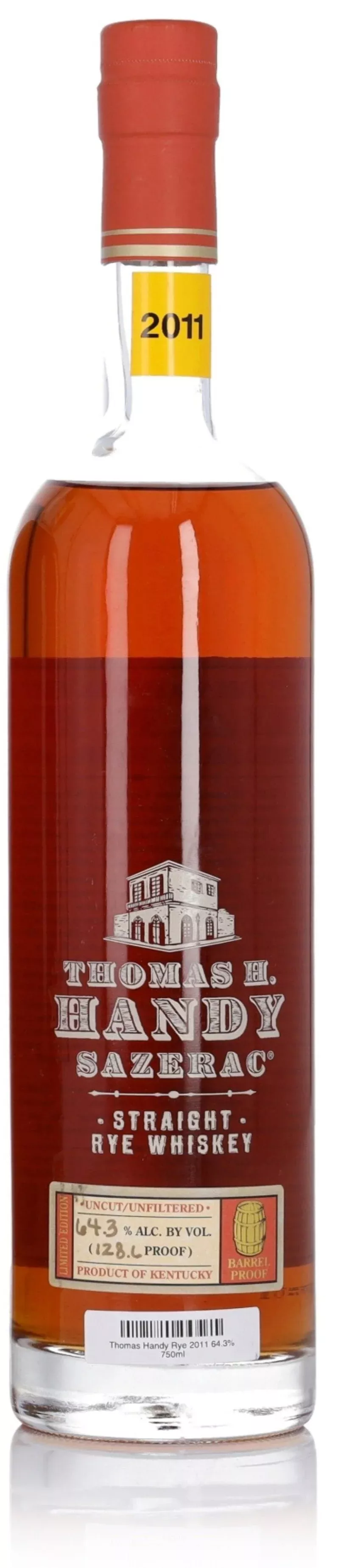 2011-thomas-h-handy-sazerac-straight-rye-whiskey-750ml 2011 Thomas H. Handy Sazerac Straight Rye Whiskey 750ml