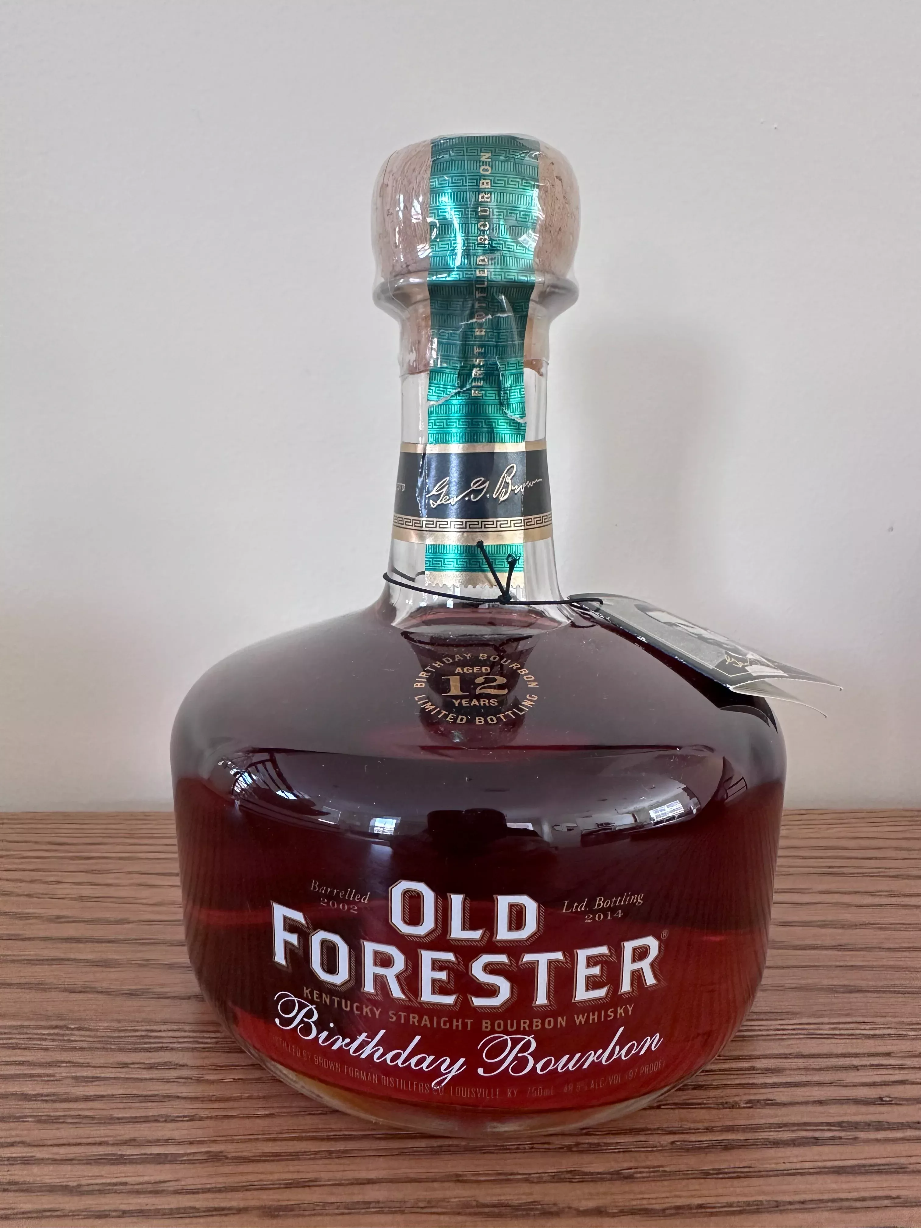 2014-old-forester-birthday-bourbon-12-year-old-kentucky-straight-bourbon-whiskey 2014 Old Forester Birthday Bourbon 12 Year old Kentucky Straight Bourbon Whiskey 750ml