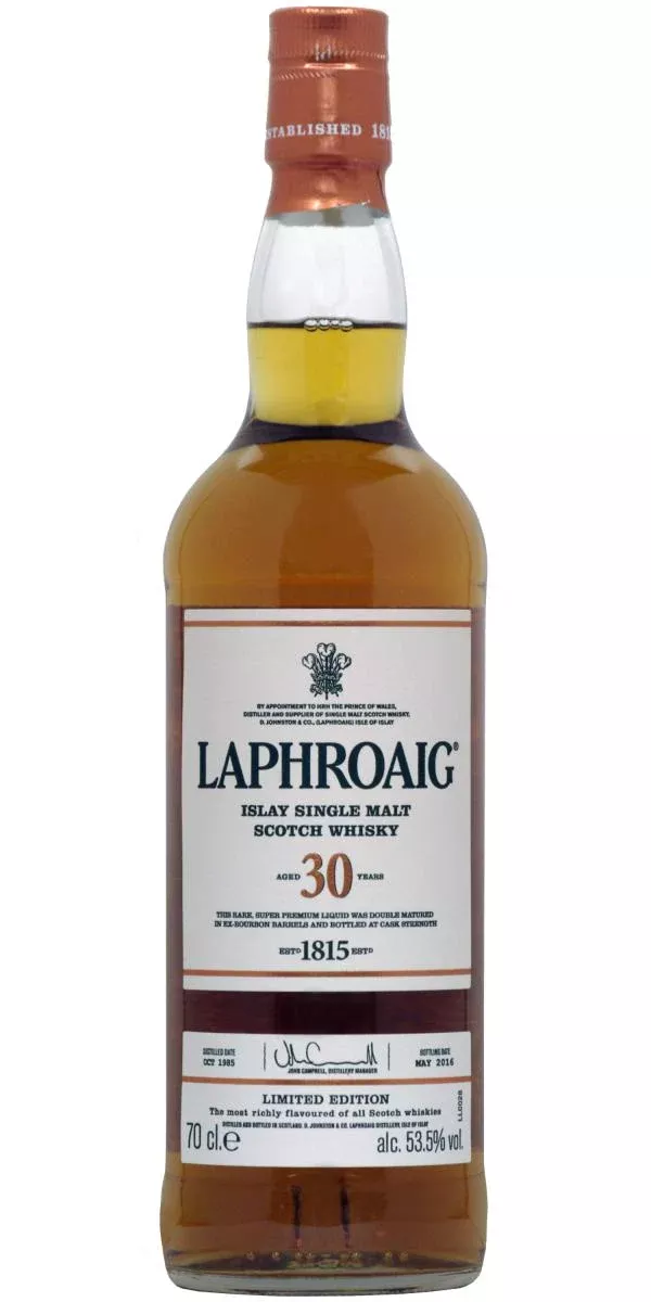 2016-laphroaig-30-year-old-cask-strength-single-malt-scotch-whisky-700ml 2016 Laphroaig 30 Year Old Cask Strength Single Malt Scotch Whisky 700ml