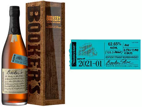 2021 Booker's Batch 2021-01 Donohoe's Batch Kentucky Straight Bourbon Whiskey 750ml