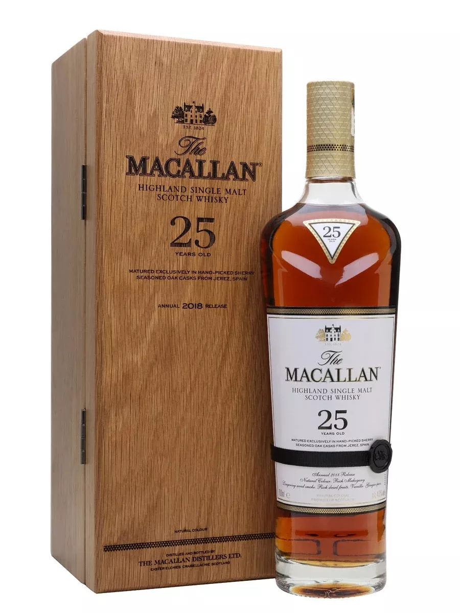 2022-macallan-25-year-old-sherry-oak-single-malt-scotch-whisky-750ml 2022 Macallan 25 Year Old Sherry Oak Single Malt Scotch Whisky 750ml
