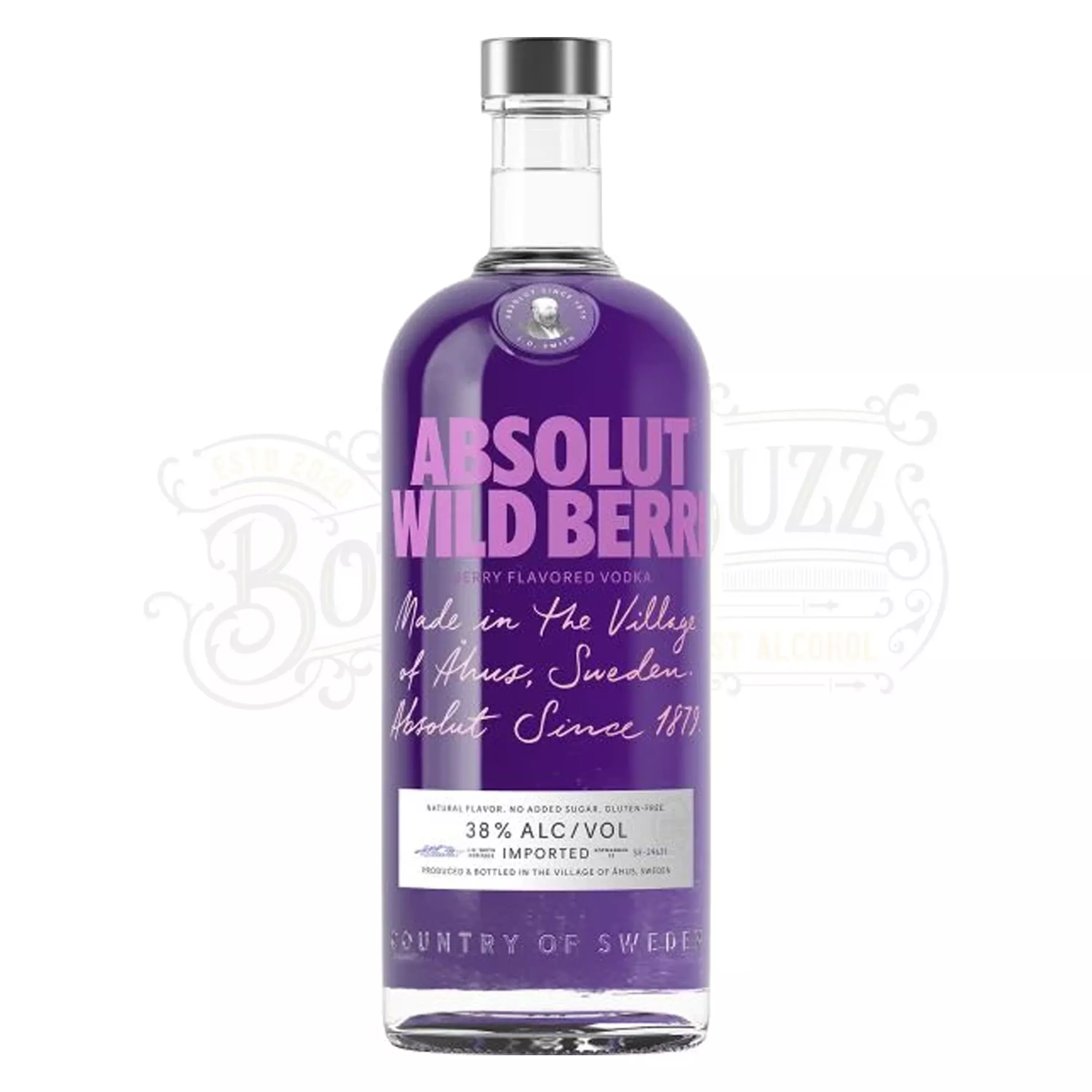 Absolut Berry Flavored Vodka Wild Berri 1L
