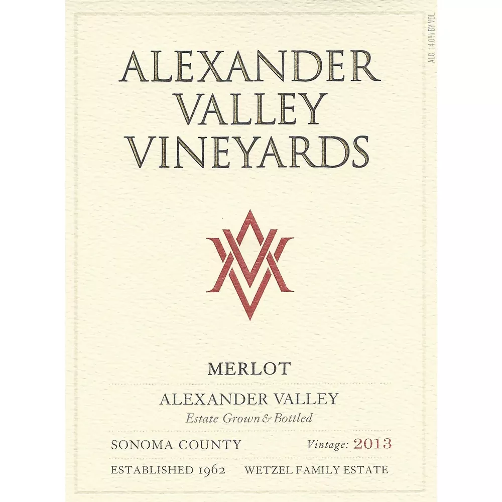 Alexander Valley Vineyards Estate Merlot 750ml