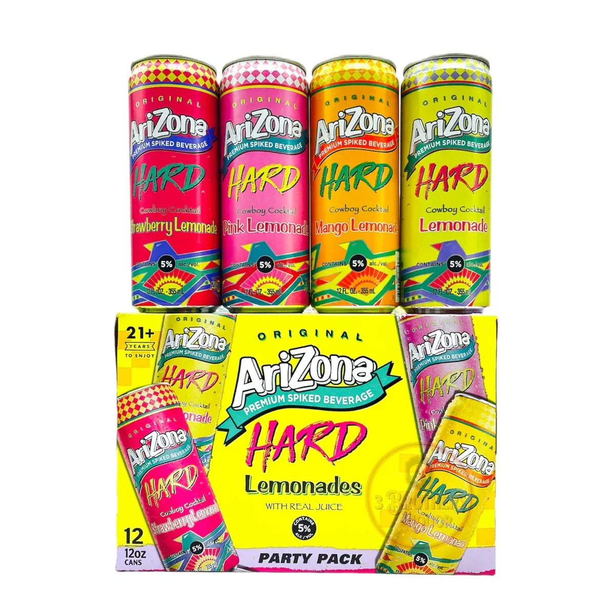 Arizona Hard Lemonade Variety 12-Oz Can 12-Pack