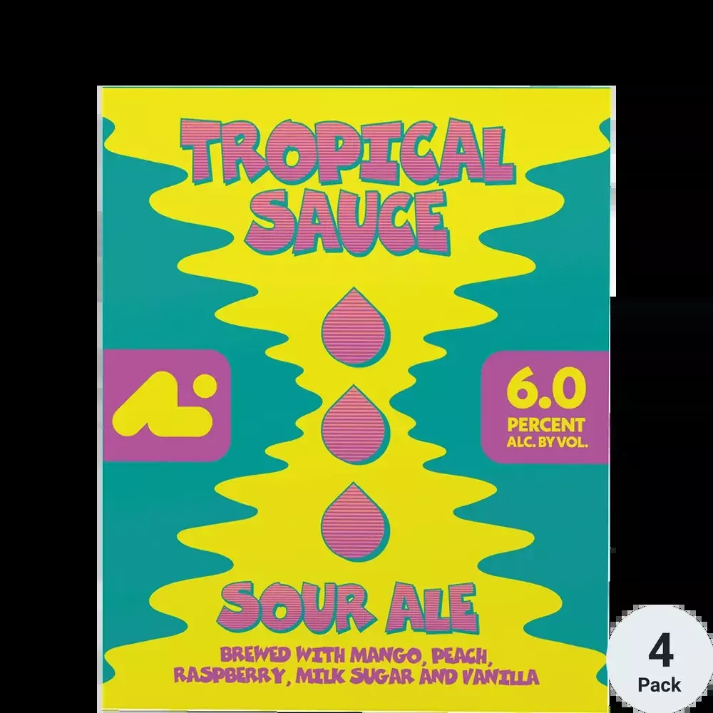 Aslin Tropical Sauce Sour Ale Beer 16-Oz Can 6-Pack