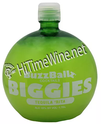 BUZZBALLZ LLC, TEQUILA RITA BIGGIES 15% ABV, SINGLE 1.75 LITER PET BOTTLE.