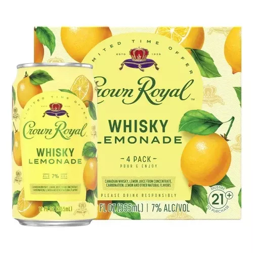 crown-royal-whisky-lemonade-cocktail-355ml-can-4-pack Crown Royal Whisky Lemonade Cocktail 355ml Can 4-pack