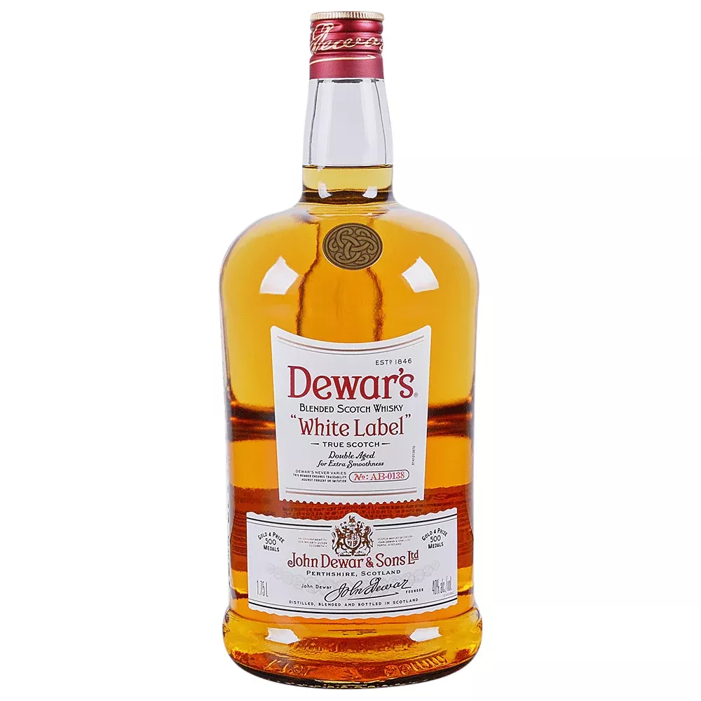 DEWARS SCOTCH BLENDED WHITE LABEL 1.75LI