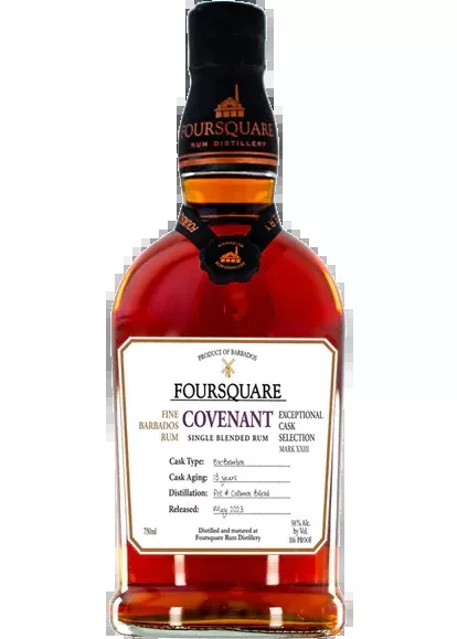 FOURSQUARE COVENANT SINGLE BLENDED RUM EXCEPTIONAL CASK SELECTIONBARBADOS 750ML