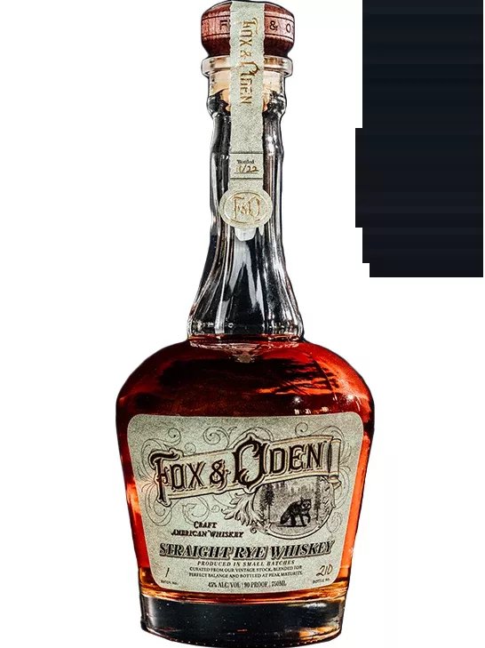 FOX & ODEN WHISKEY STRAIGHT RYE SMALL BATCH MICHIGAN 750ML