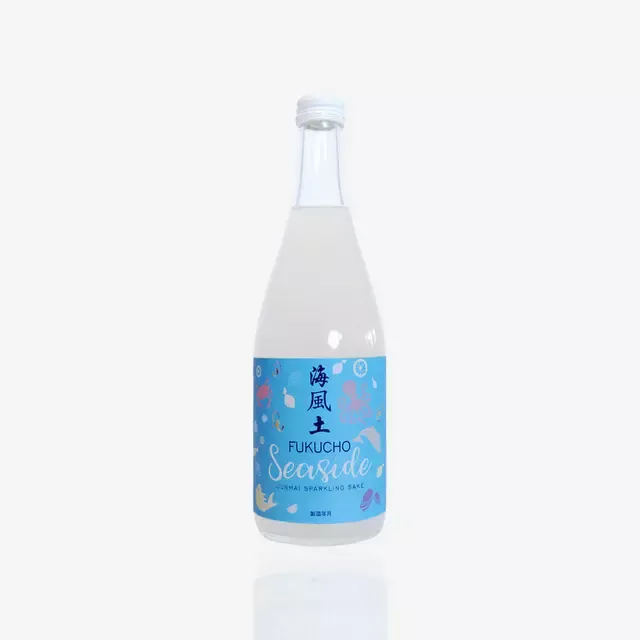Fukucho Seaside Sea Food Junmai Sparkling Sake 500ml