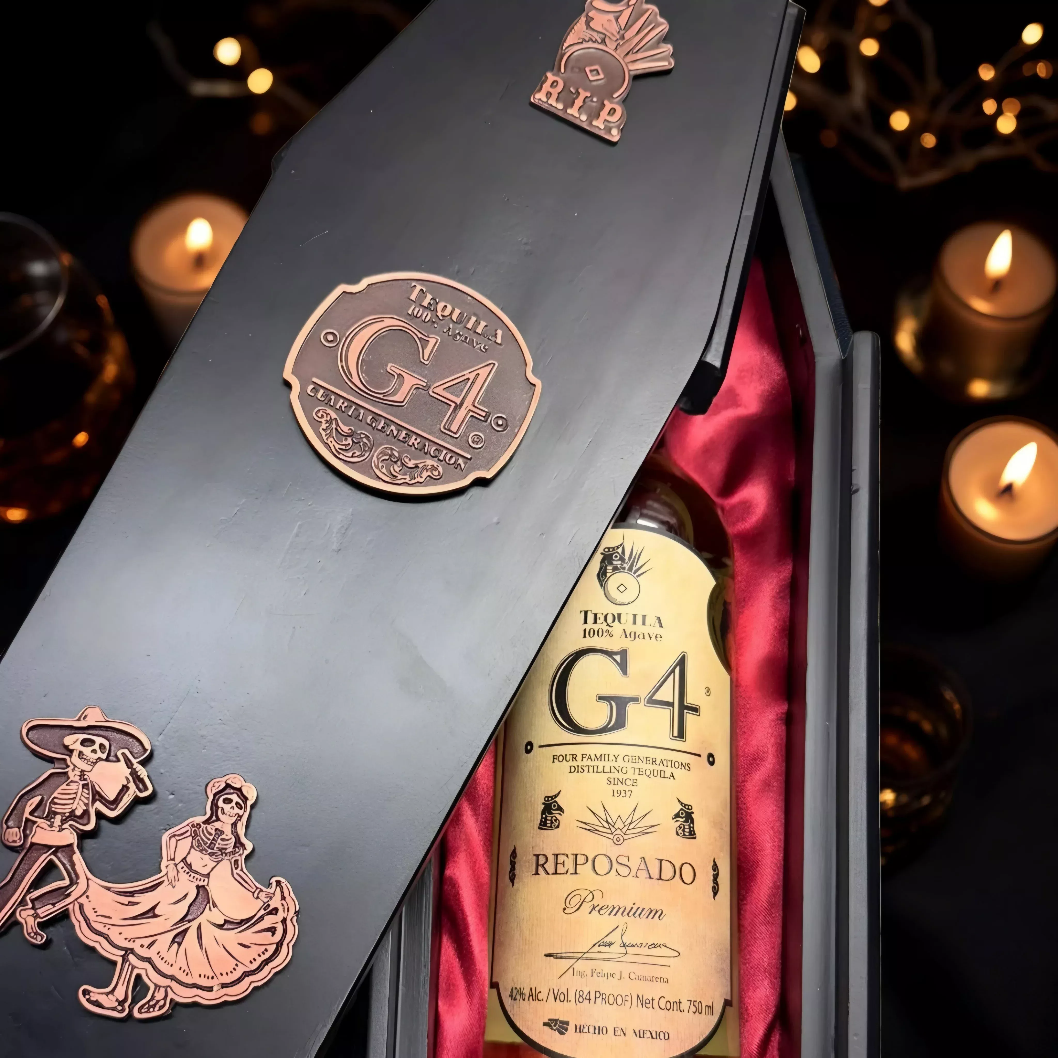 g4-edicion-dia-de-muertos-reposado-tequila-750ml G4 Edicion Dia de Muertos Reposado Tequila 750ml