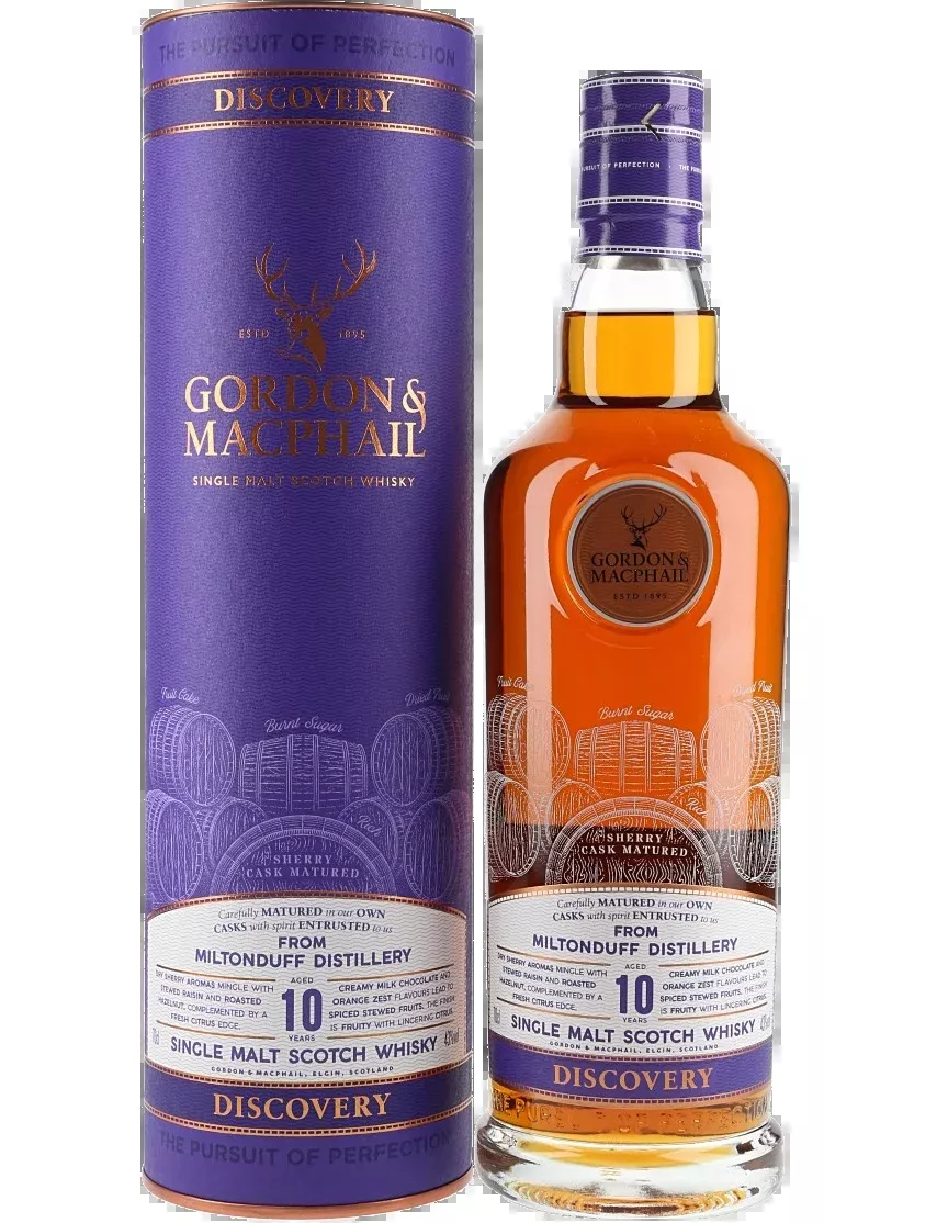 gordon-macphail-scotch-single-malt-discovery-sherry-cask-miltonduff-10yr-750ml GORDON & MACPHAIL SCOTCH SINGLE MALT DISCOVERY SHERRY CASK MILTONDUFF 10YR 750ML