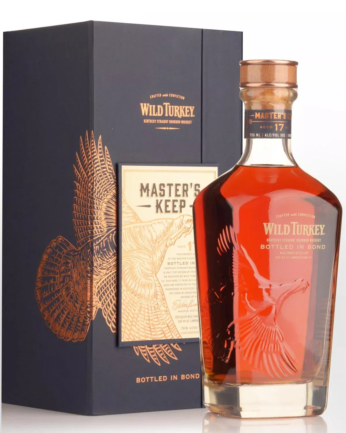 wild-turkey-master-s-keep-bottled-in-bond-17-year-old-kentucky-straight-bourbon- Wild Turkey Master's Keep Bottled In Bond 17 Year Old Kentucky Straight Bourbon Whiskey 750ml