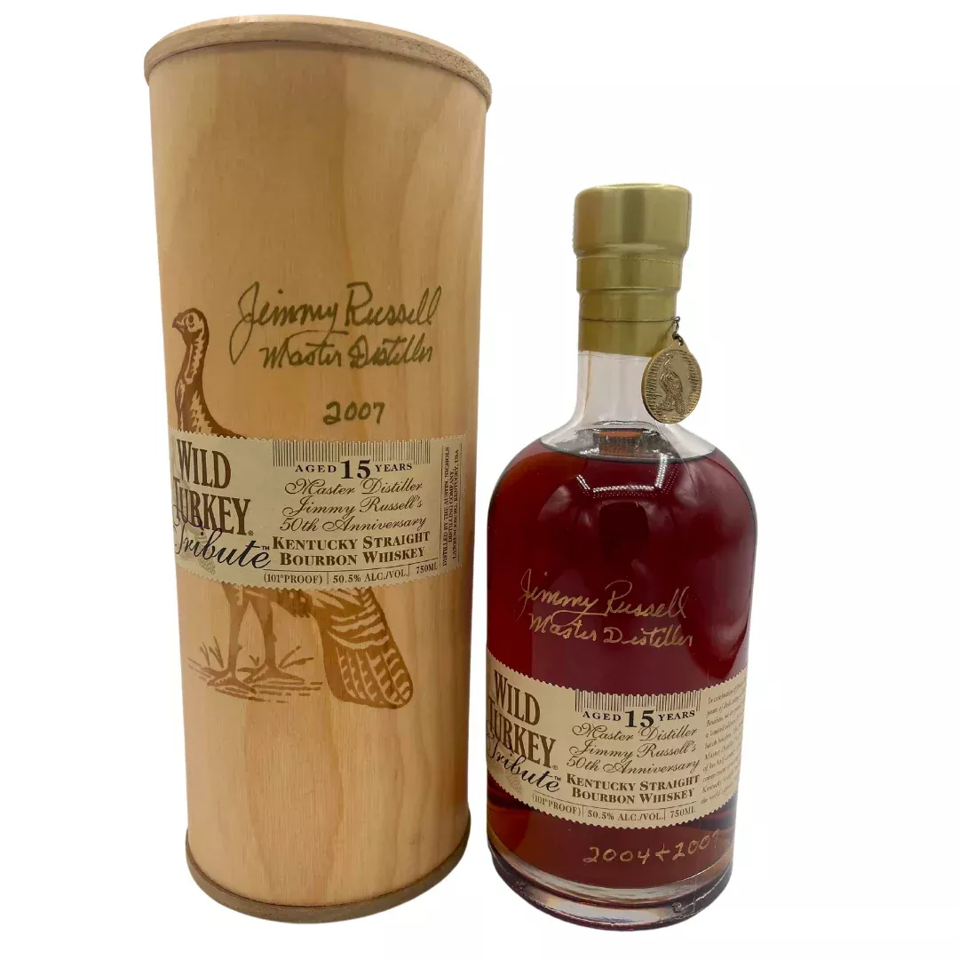 wild-turkey-tribute-15-year-old-jimmy-russell-50th-anniversary-kentucky-straight Wild Turkey Tribute 15 Year Old Jimmy Russell 50th Anniversary Kentucky Straight Bourbon Whiskey 750ml