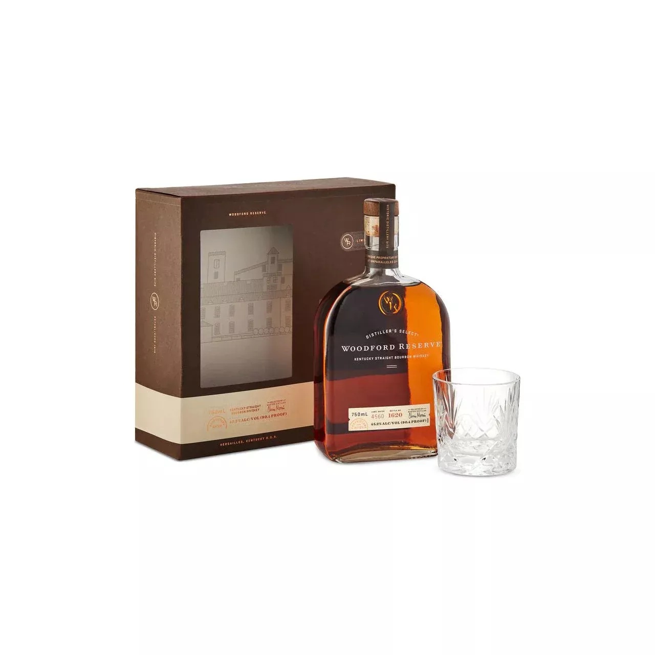 woodford-reserve-kentucky-straight-bourbon-whiskey-with-rocks-glass-750ml Woodford Reserve Kentucky Straight Bourbon Whiskey with Rocks Glass 750ml