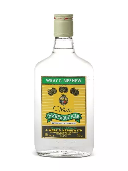 WRAY & NEPHEW RUM WHITE OVERPROOF JAMAICA 375ML