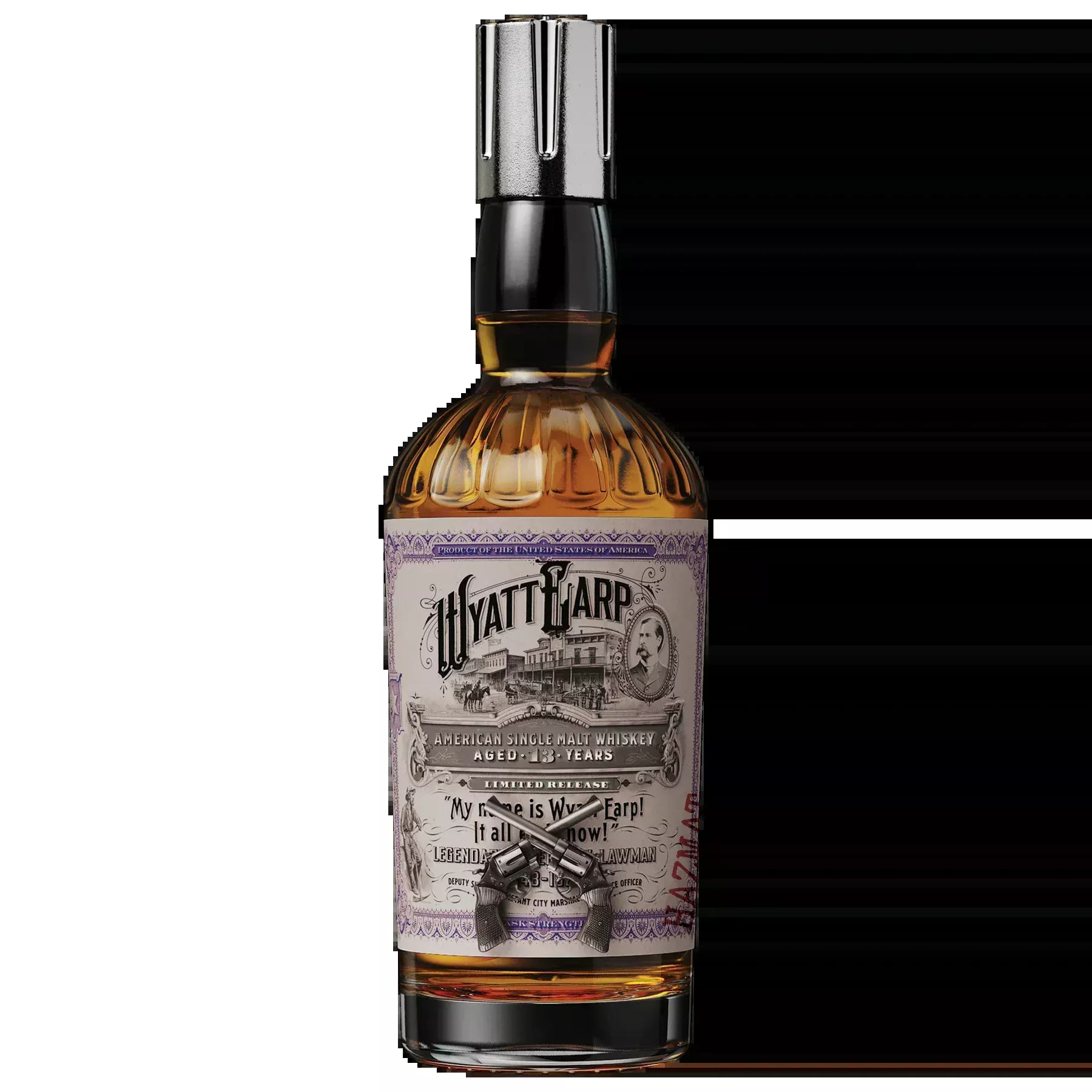 WYATT EARP WHISKEY SINGLE MALT CASK STRENGTH LIMITED EDITION GEORGIA 13YR 750ML