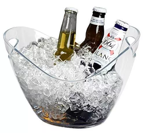 yesland-ice-bucket-clear-plastic-3-5-liter-storage-tub-perfect-wine-champagne-or Yesland Ice Bucket Clear Plastic 3.5 Liter - Storage Tub - Perfect for Wine, Champagne or Beer Bottles
