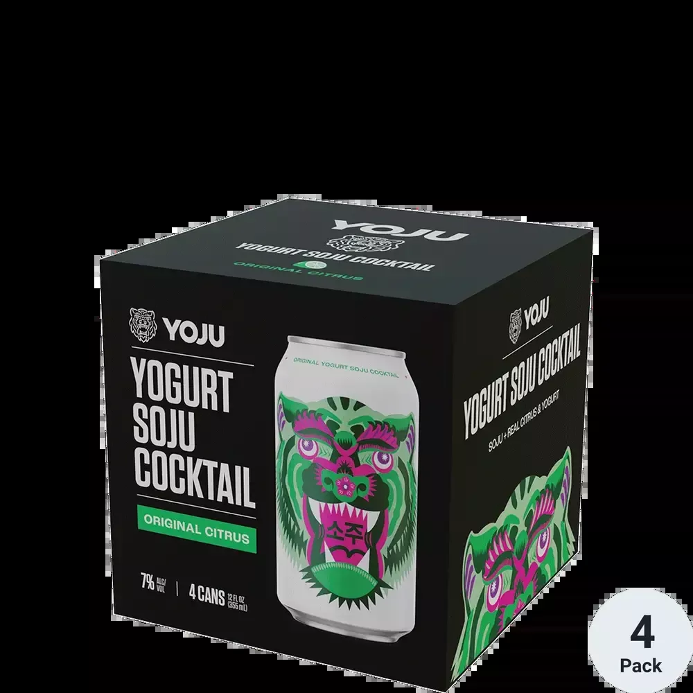 Yoju Original Yogurt Soju Cocktail 12-Oz Can 4-Pack